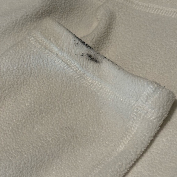 The North Face White Glacier Fleece 1/4 Zip Pullover Jacket - Picture 5 of 6